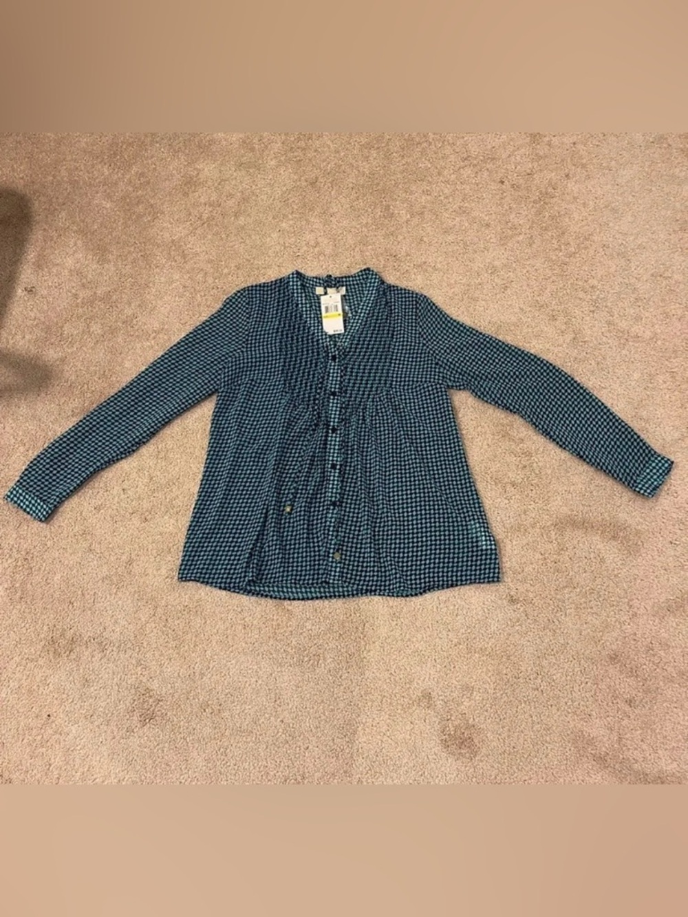 MICHAEL Michael Kors Sheer Long Sleeve Blouse